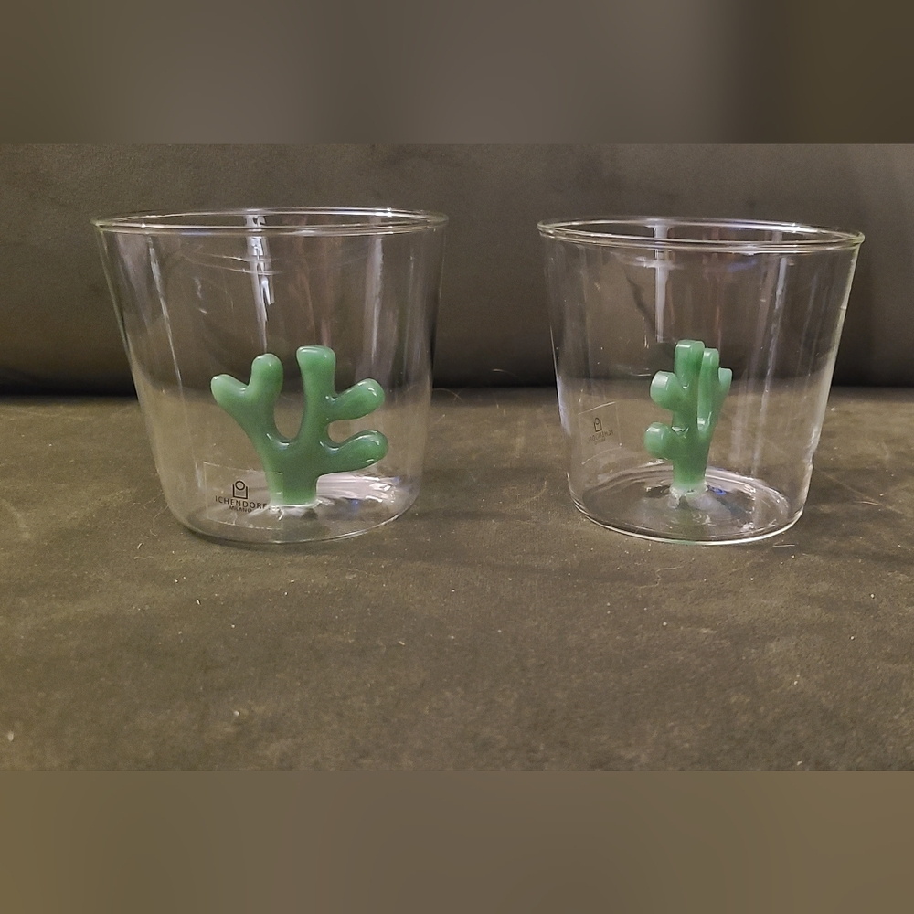 Two New Ichendorf coral reef green tumblers